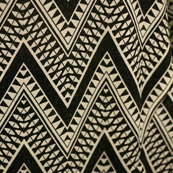TALBOTS Woman Black & White Geometric Print Dress - Picture 7 of 9